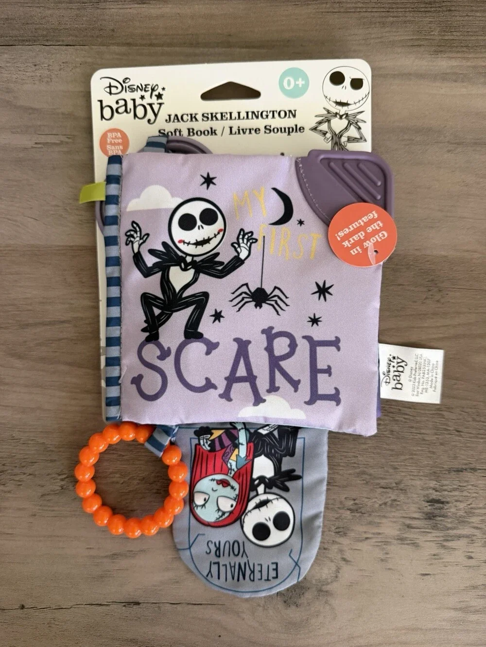 NWT Disney Baby Jack Skellington Baby Soft Book The Nightmare Before Christmas